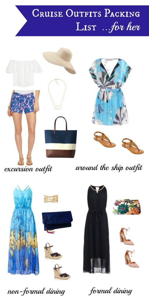 Packing for a cruise trip? Here are some outfit list that you should take into consideration when packing! Just for her / wandalopez.com