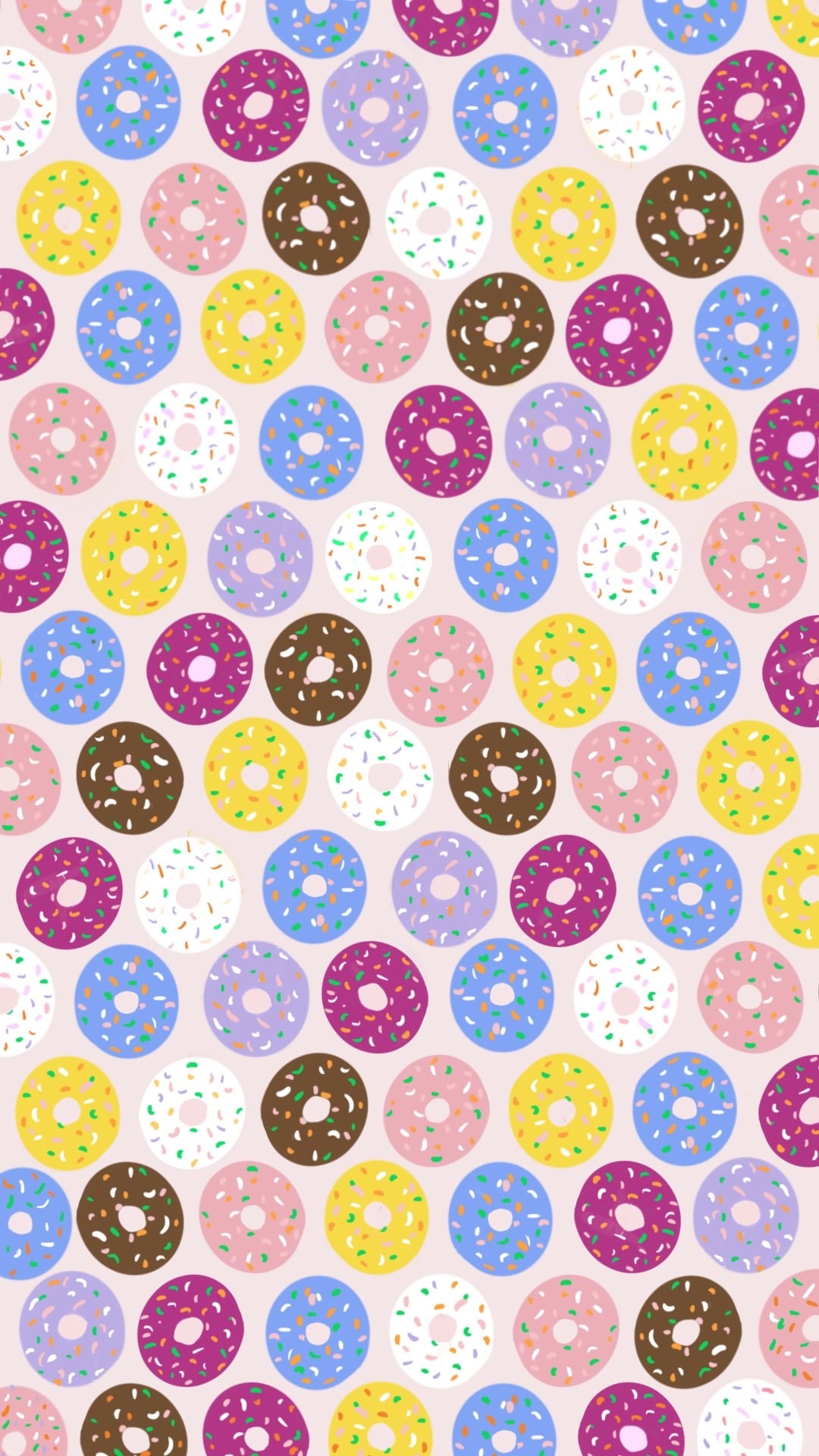 Phone Background / Wallpaper – Donuts by Wanda Lopez Designs